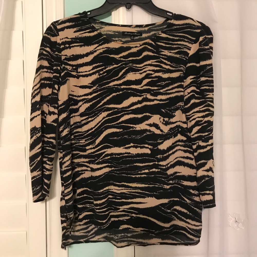 Madewell Broadway & Broome Tiger Blouse